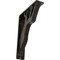 Ekena Millwork Damon Wrought Iron Bracket, (Triple center brace), Antiqued Warm Silver 2"W x 7 1/2"D x 10"H BKTM02X07X10TDAAWS - alternate 1